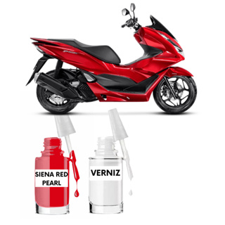 Tinta Tira Risco Moto Honda PCX/ XRE / CB Siena Red Pearl - R320P em Oferta na Shopee