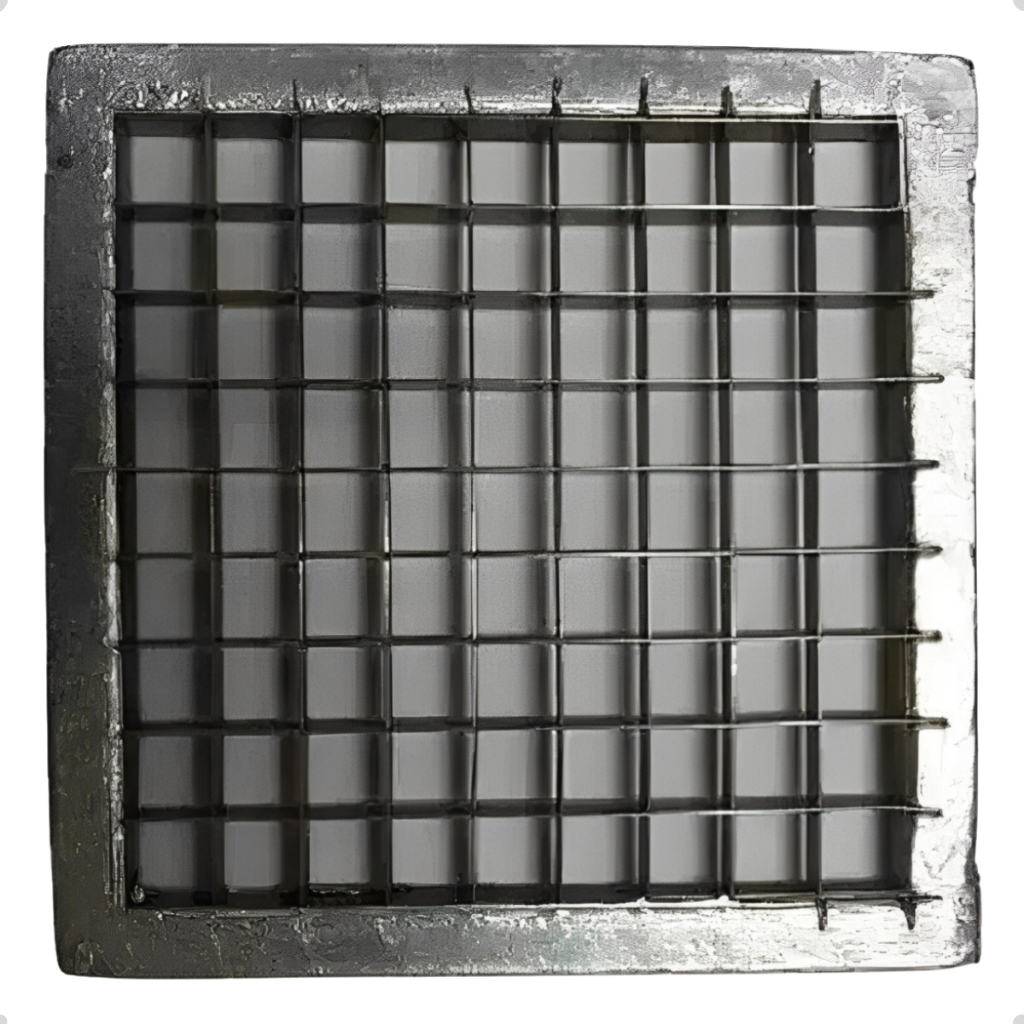 Lâmina para Cortador de Legumes 11x11 Alumínio 81 Furos Cabrita Profissional Batata Palito Vinagrete