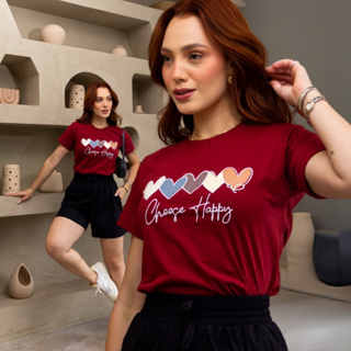 Blusa Feminina Algodão TShirt Camiseta Estampada Premium Exclusiva Promoção em Oferta na Shopee
