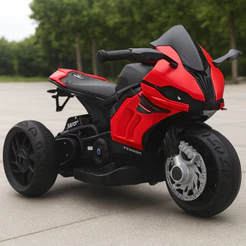 Mini Moto Elétrica Infantil Super Moto Racing com Luz e Som
