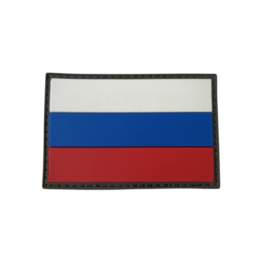 Patch Emblema Bandeira da Rússia Emborrachado com Velcro Airsoft Paintball - Ponto Militar