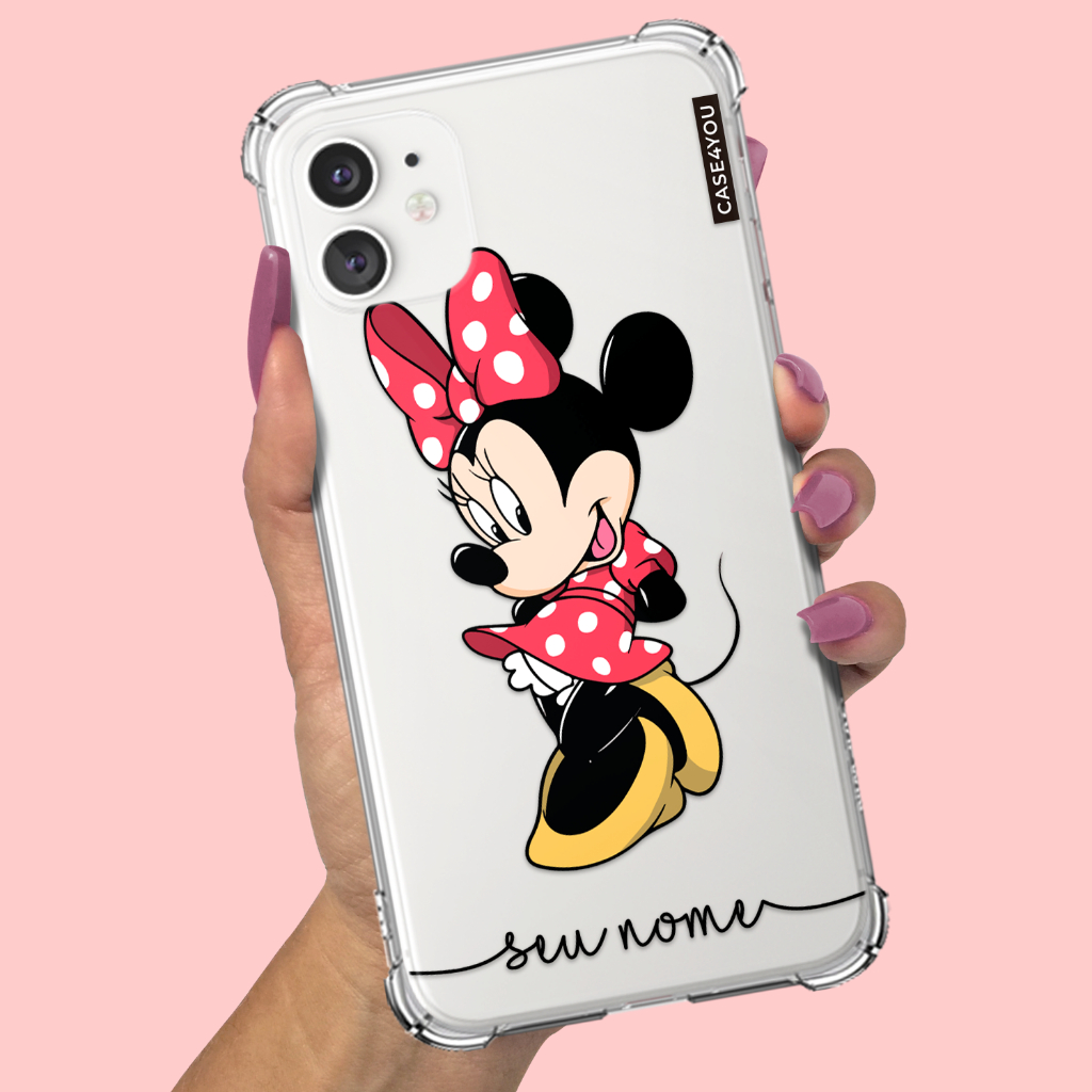 Capa Capinha para Samsung Galaxy A10 A10s A11 A12 A13 A14 A15 A16 A17 Anti-impacto Personalizada Minnie 1