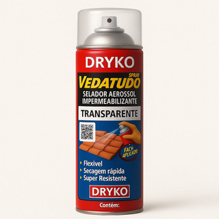 Spray Veda Tudo Borracha Líquida Impermeabilizante Transparente 100ml
