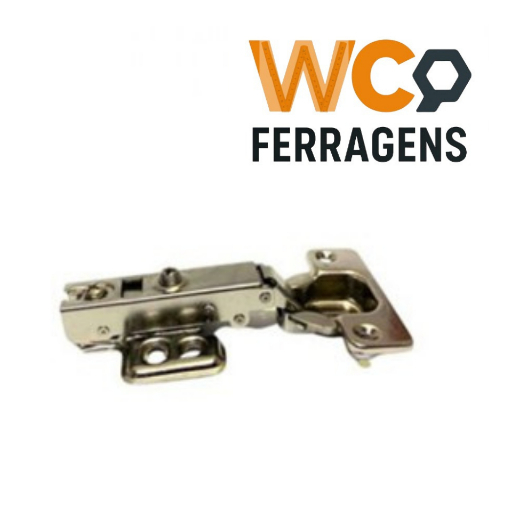Kit 8 Dobradiça Calço Fixo Pistão De Inox (Reta, Curva e Super Curva) 40MM