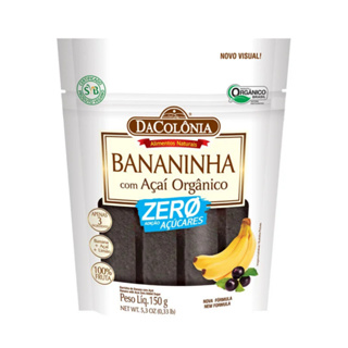 Banana com Açaí Zero Açúcar 150g - Dacolônia em Oferta na Shopee
