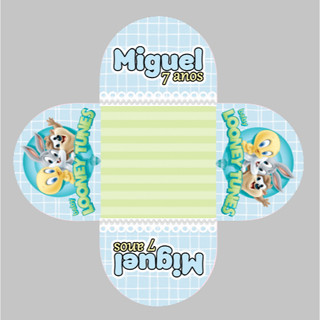 Forminha para doce personalizada tema Looney tunes menino