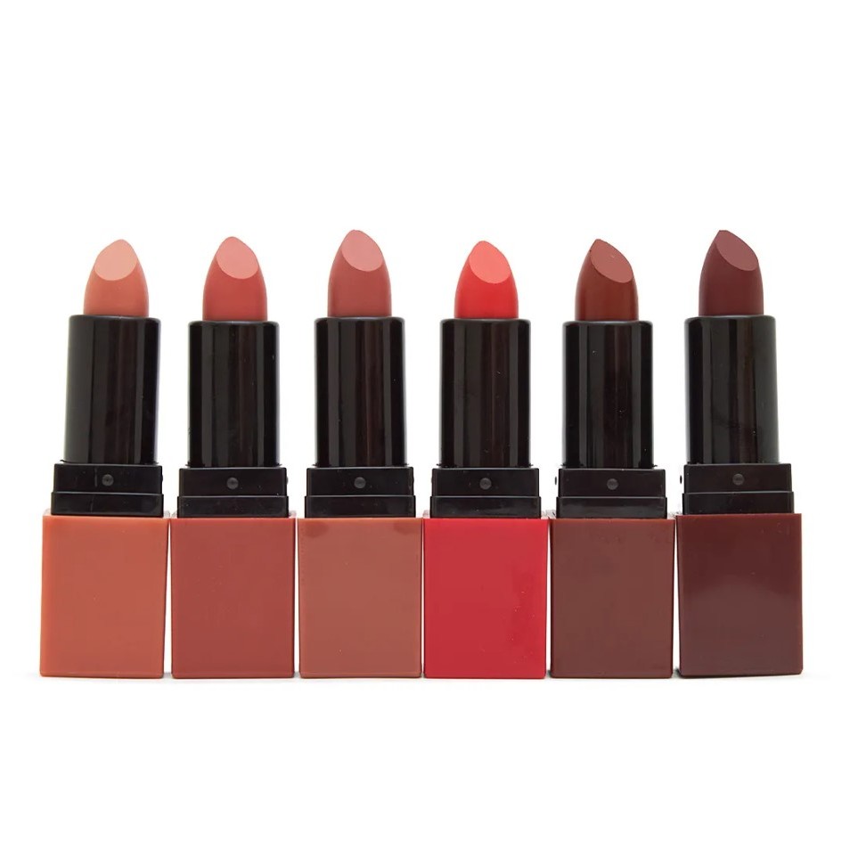 Batom Matte Intense Pink 21 Cor 01 a 06 Alta Cobertura, Longa Duração e Cores Vibrantes para Maquiagem