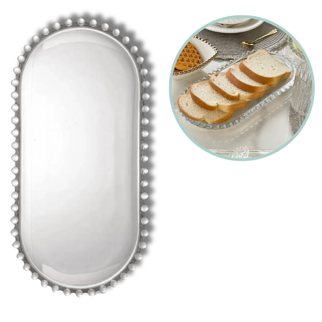 Travessa Cristal Pearl Bolinha Wolff em Oferta na Shopee