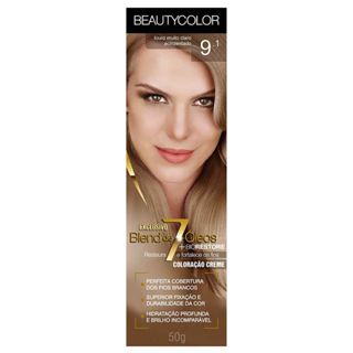 Tinta Beauty Color 9.1 Louro Muito Claro Acinzentado em Oferta na Shopee