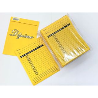 Envelope de Dízimo e Oferta Anual AMARELO | Pacote em Oferta na Shopee
