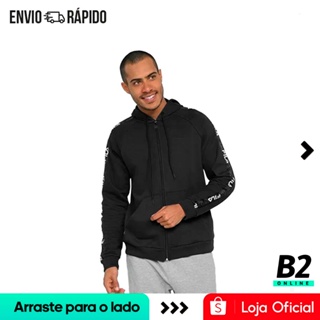 Jaqueta Moletom Fila Basic Tape II Masculina Original Com Nota Fiscal e Garantia em Oferta na Shopee