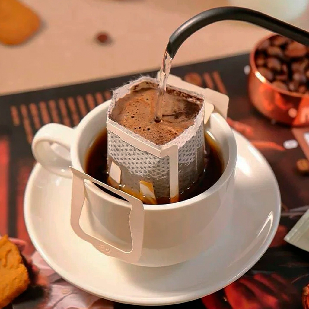 KIT 50/100/150 Mini Filtro Coador de Café p Xícara  -  Portátil Individual c Abas Drip Coffe Coado em Oferta na Shopee