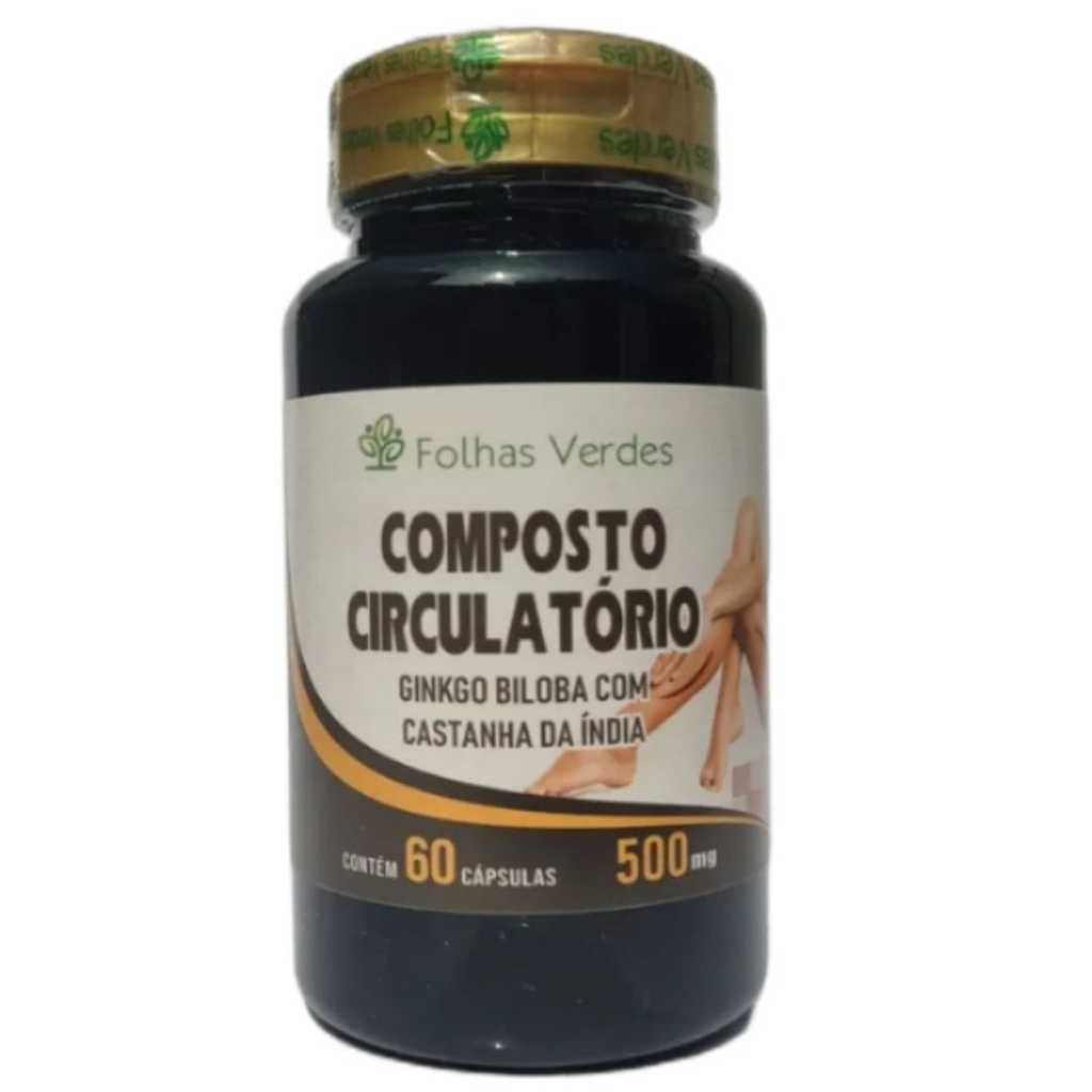Ginko Biloba + Castanha 60 cápsulas 500mg