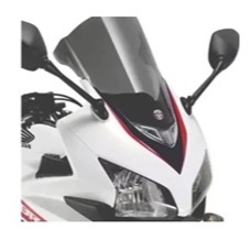 Adesivo Bolha Frontal Compatível com Moto Honda Cbr 500r 2014 / 2015 Frontal Modelo Preto Vermelho