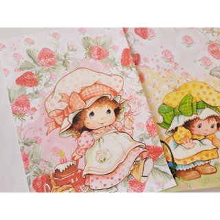 Papéis de Carta - Moranguinho Vintage- Papel Decorado para anotações ou colecionar - papel de carta, papel decorado em Oferta na Shopee