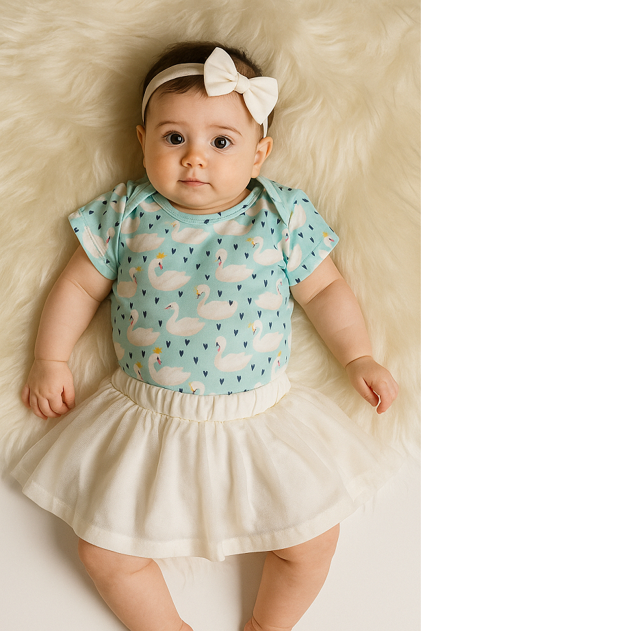 CONJUNTO BAILARINA BODY E SAIA INFANTIL - ROUPA BEBÊ