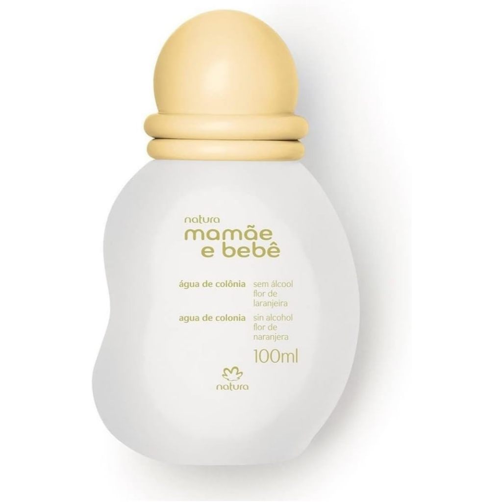 Kit, 1 Água de Colônia Mamãe e Bebê Sem Álcool Flor de Laranjeira 100ml + 1 NATURA MAMAE BEBE SABONETE BARRA 100G +1SABO