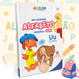 Livro Infantil Educativo Meu Alfabeto Sensorial - Toque E Sinta Para Bebês Tdah Tea Edição Grande Premium em Oferta na Shopee
