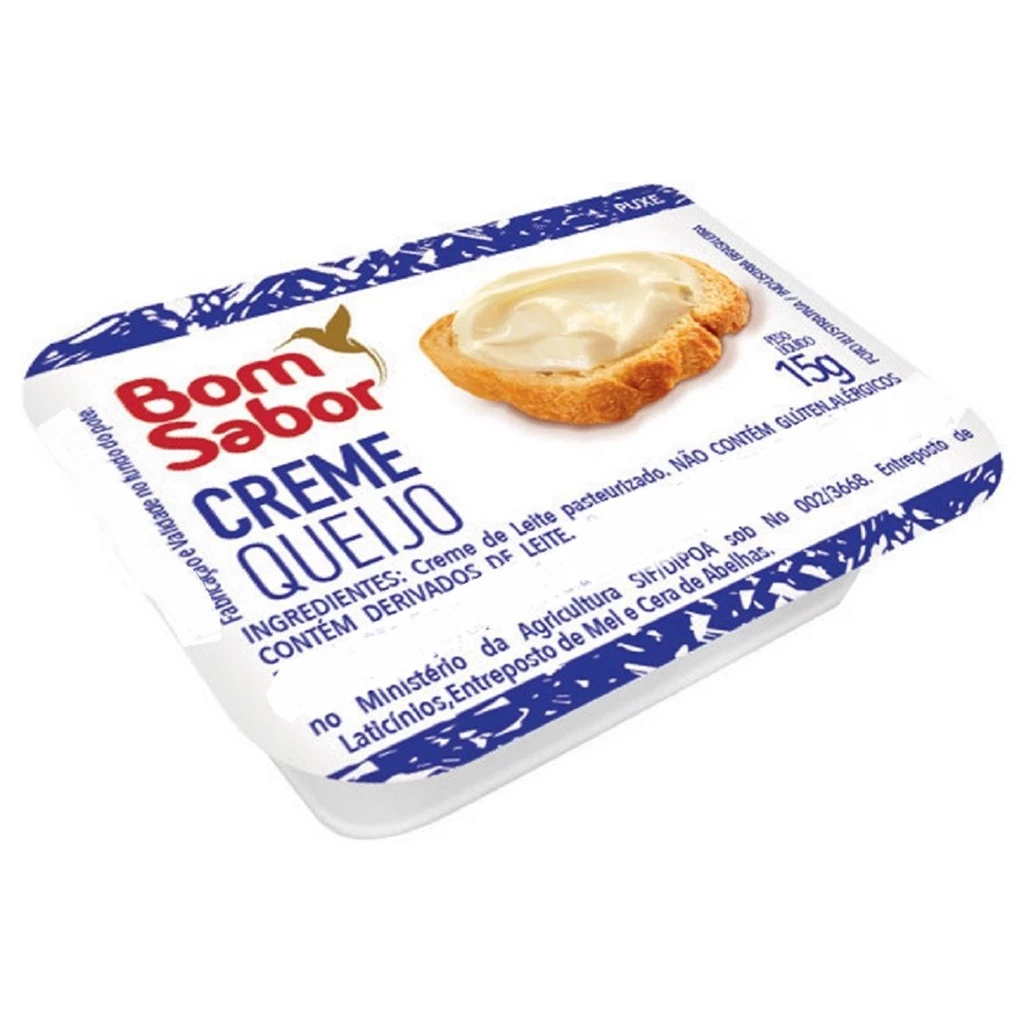 Sache Creme Queijo blister 15g cream cheese Bom Sabor escolha a quantidade abaixo