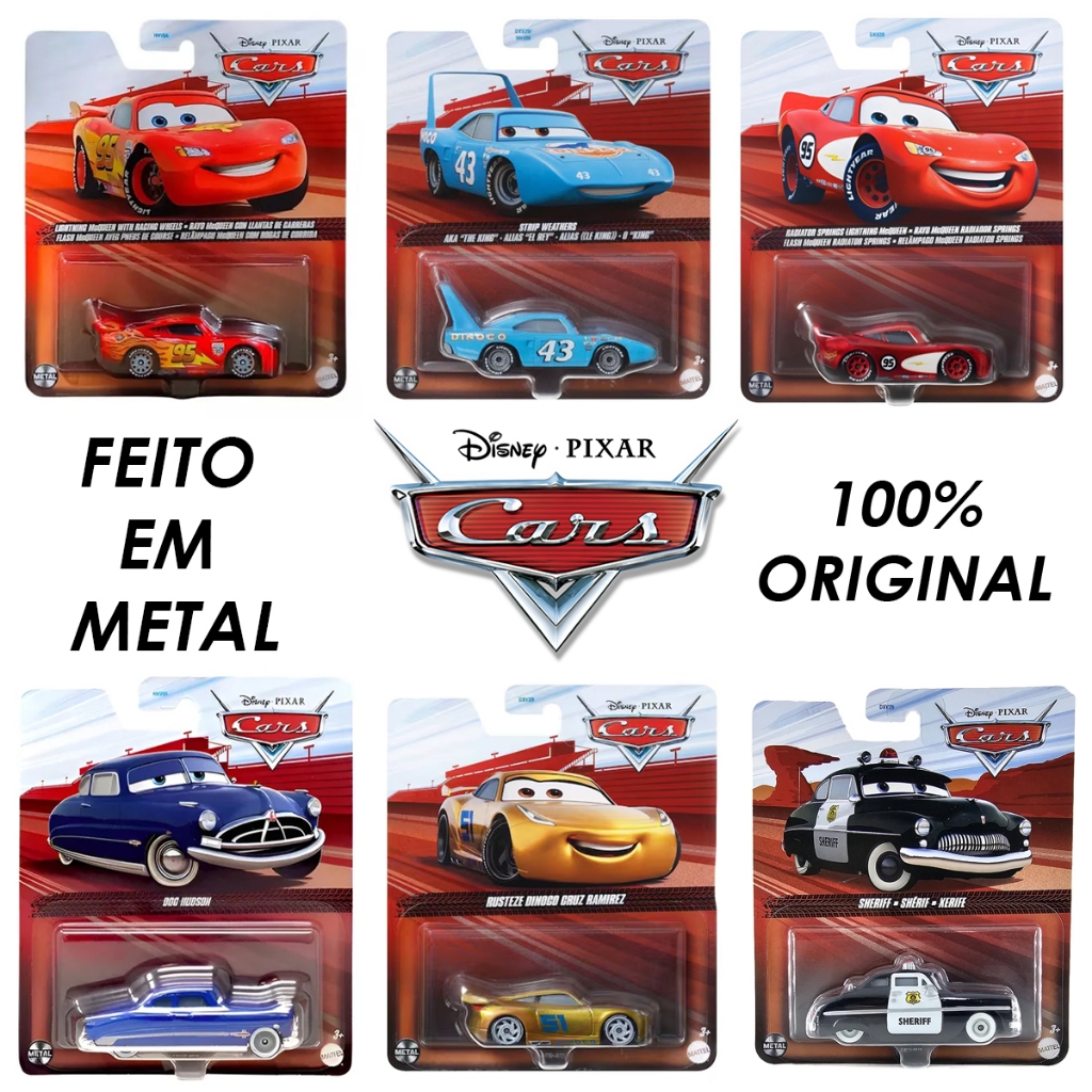 Carrinho Filme Carros Disney Pixar Cars Diversos Modelos Original Mattel Monte Sua Coleção 1:55