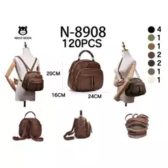 Bolsa 2 em 1 Lateral e Mochila Feminina Versátil e Moderna