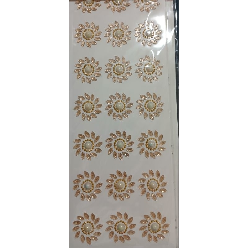 Cartela de adesivos Flor real