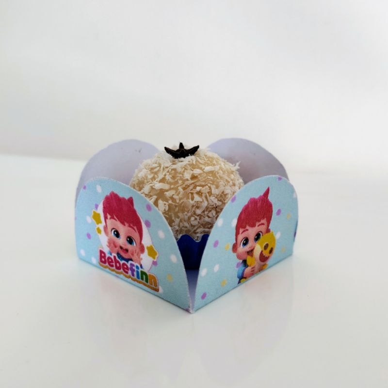 48 Forminhas para Doces e Brigadeiros Personalizadas Bebefinn – mesversário, festas, chá revelação, aniversários