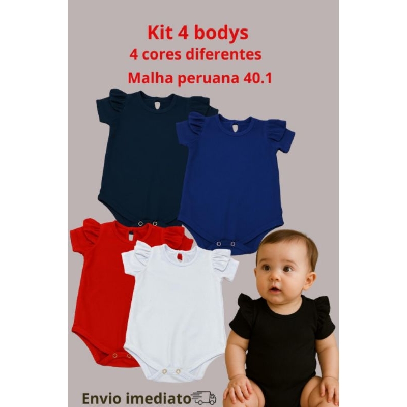 💖 Body Bebê Menina – Delicadeza e Conforto Todos os Dias! 💖👶 Malha Peruana 40.1