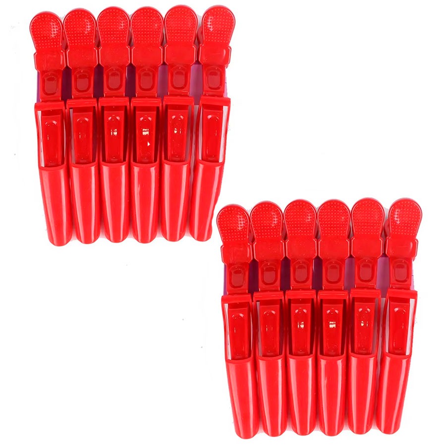 12 Presilha Crocodilo Piranha de Cabelo Ataca Grampo de Cabelo Presilha de Cabelo Vermelha em Oferta na Shopee