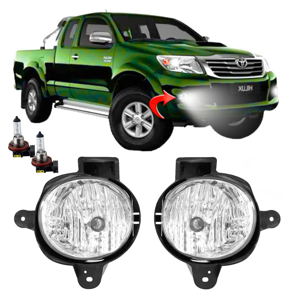Par Farol Milha Auxiliar Toyota Hilux 2012 2013 2014 2015 SR SRV Top diesel 3.0 4x4 Lâmpada Hb4