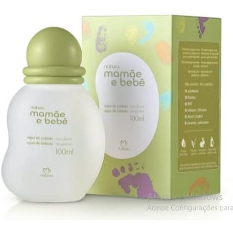 Kit 1 Mamãe e Bebê Água de Colônia Tradional 100 ml + 3 caixa Sabonete em Barra 2 unidade cada Mamãe e Bebê 100g