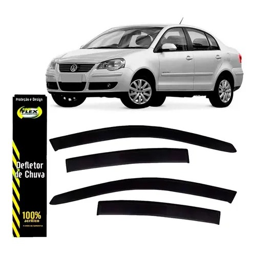 Calha de Chuva POLO SEDAN 2003 até 2016 4Portas