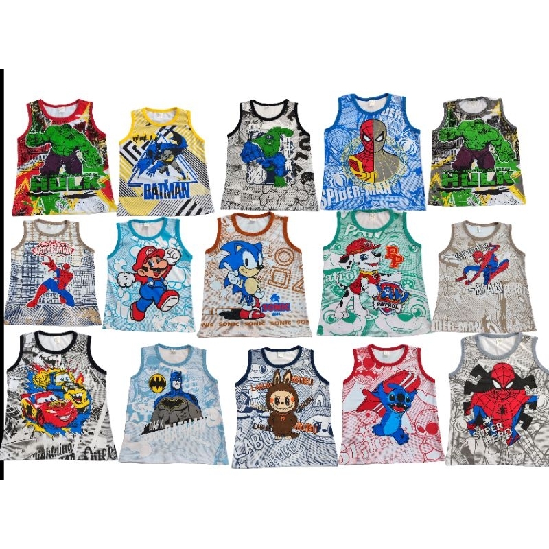 Kit10 camiseta Infantil Menino Estampadas Desenhos De Personagens 2 à 8 Anos em Oferta na Shopee