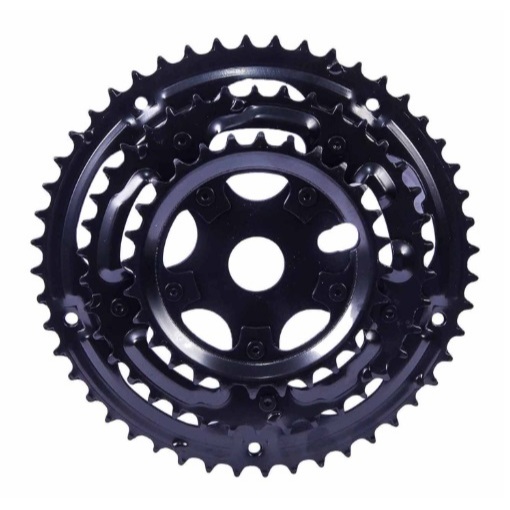 Coroa Engrenagem Tripla 28/38/48 Dentes Index Para Monobloco Bicicleta Mtb Aro 24 e 26 Bike Passeio