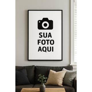 Quadro decorativo 1 peça Personalizado SUA FOTO AQUI decoração quarto sala interiores em Oferta na Shopee