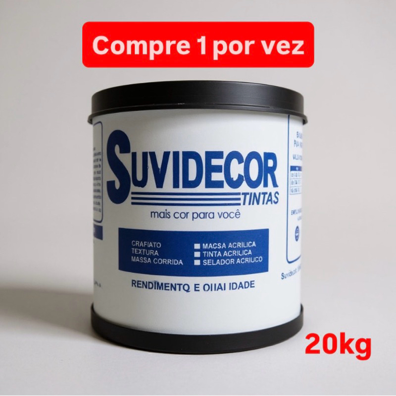 Textura grafiato / rústica 20kg PREÇO DE FÁBRICA barrica Suvidecor branco neve, ação anti-mofo, corrige imperfeições.