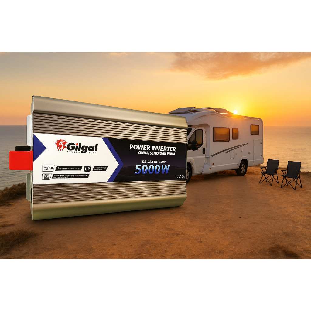Inversor Senoidal Puro 5000W 24V p/ 110V | Pico 10000W | Solar Off Grid | Motorhome | Ar Condicionado | Geladeira