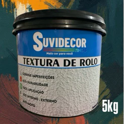 Textura de rolo / Textura lisa 5kg, diversas cores, para áreas internas e externas. corrige imperfeições. ação anti-mofo