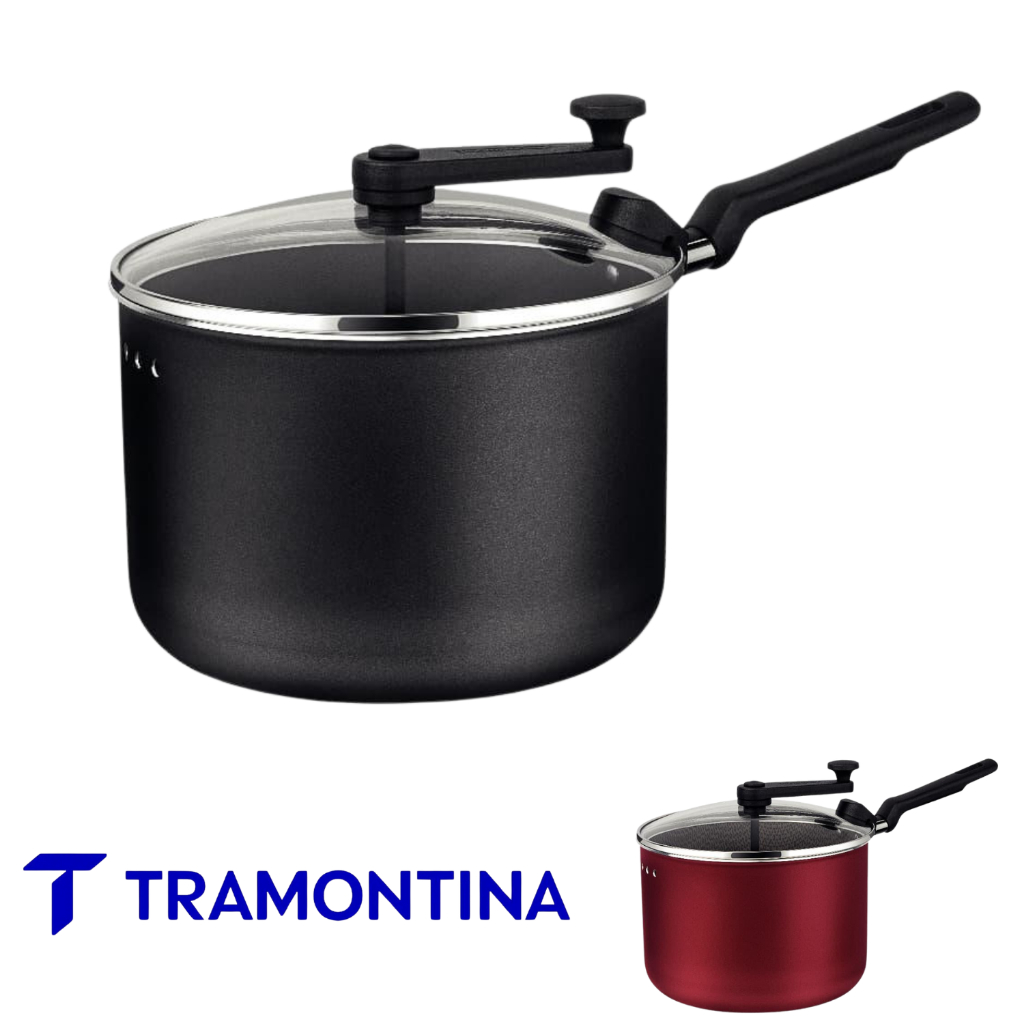 Pipoqueira Loreto Antiaderente Starflon 20cm 3,5L Tramontina em Oferta na Shopee