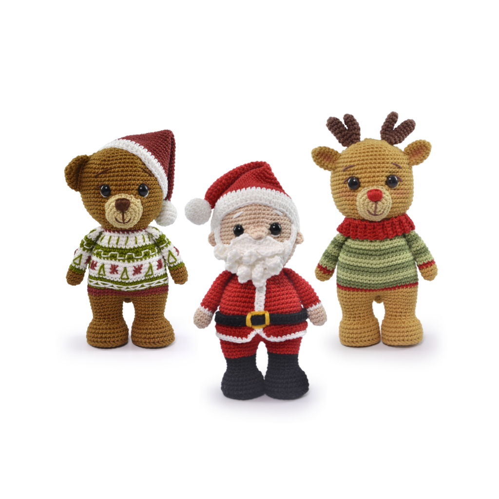 Enfeite de Amigurumi Natal Amigurumi Círculo - Faça Você Mesmo!