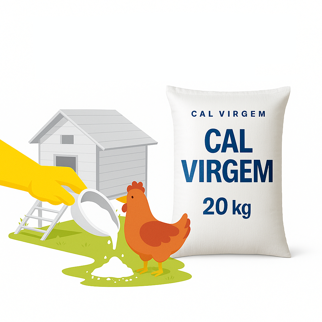 Cal Virgem Agrícola Limpeza - Saco 20kg Bella Donna em Oferta na Shopee