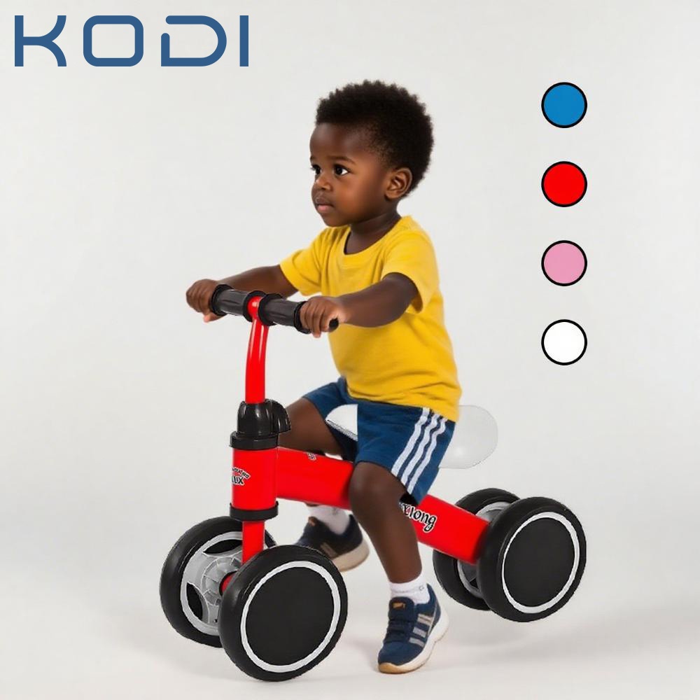 Bicicleta de Equilíbrio Infantil 4 Rodas sem Pedal - Andador Bebê Seguro, Aprendizado, 24 Meses P14