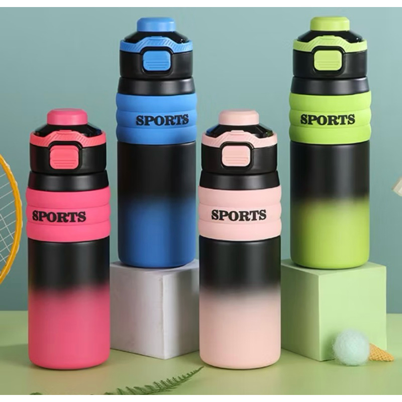 Garrafa Térmica Sport 650ml Inox Premium | Tampa Antivazamento | Mantém Quente e Gelado | Cores Variadas Qualidade Top em Oferta na Shopee