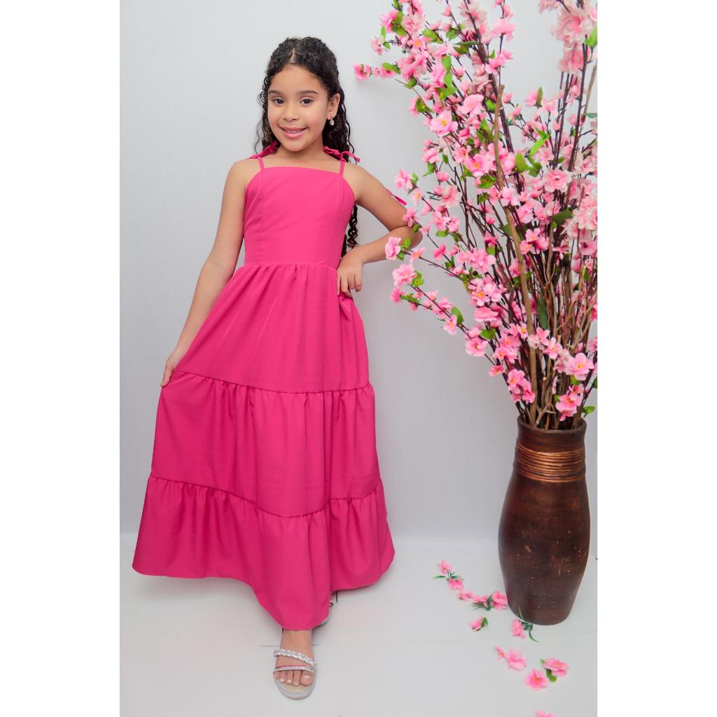 Vestidos infantil e juvenil meninas adolescentes