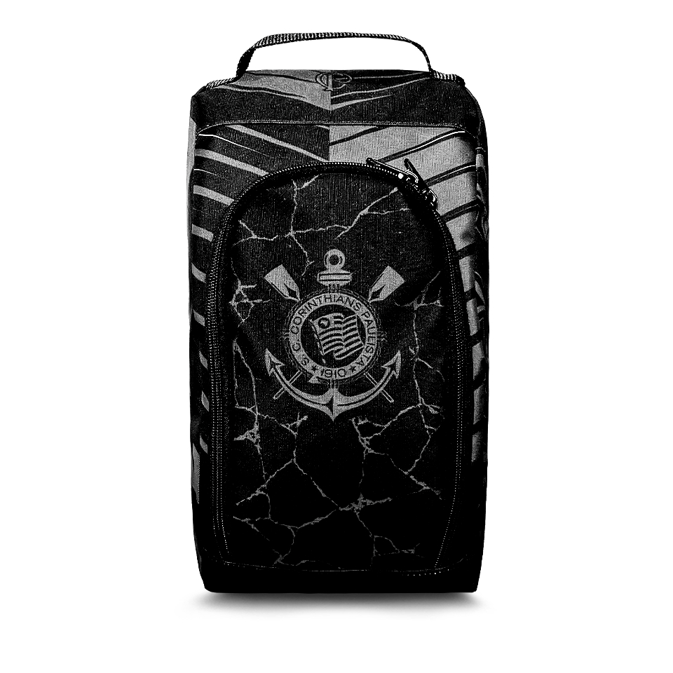 Porta chuteira Corinthians Black com design único, estilo e raça do timão