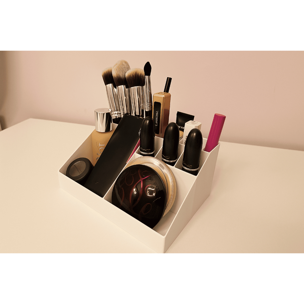 Organizador Slim de Maquiagem Cosméticos Pincéis Batom Acrílico Porta-Joias Beauty