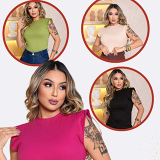 Kit 3 Muscle Camisas Estilosas Muscle tee Minimalista, Camiseta Muscle, T shirts feminina em Oferta na Shopee