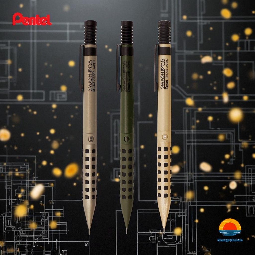 Lápis Mecânico Pentel Smash/Fabricado No Japão/Tecnologia Premium/Profissional/Original