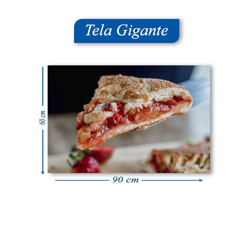 Quadro Decorativo 90x60cm Pizzaria Lanchonete Fatia de Pizza Sabores Massa