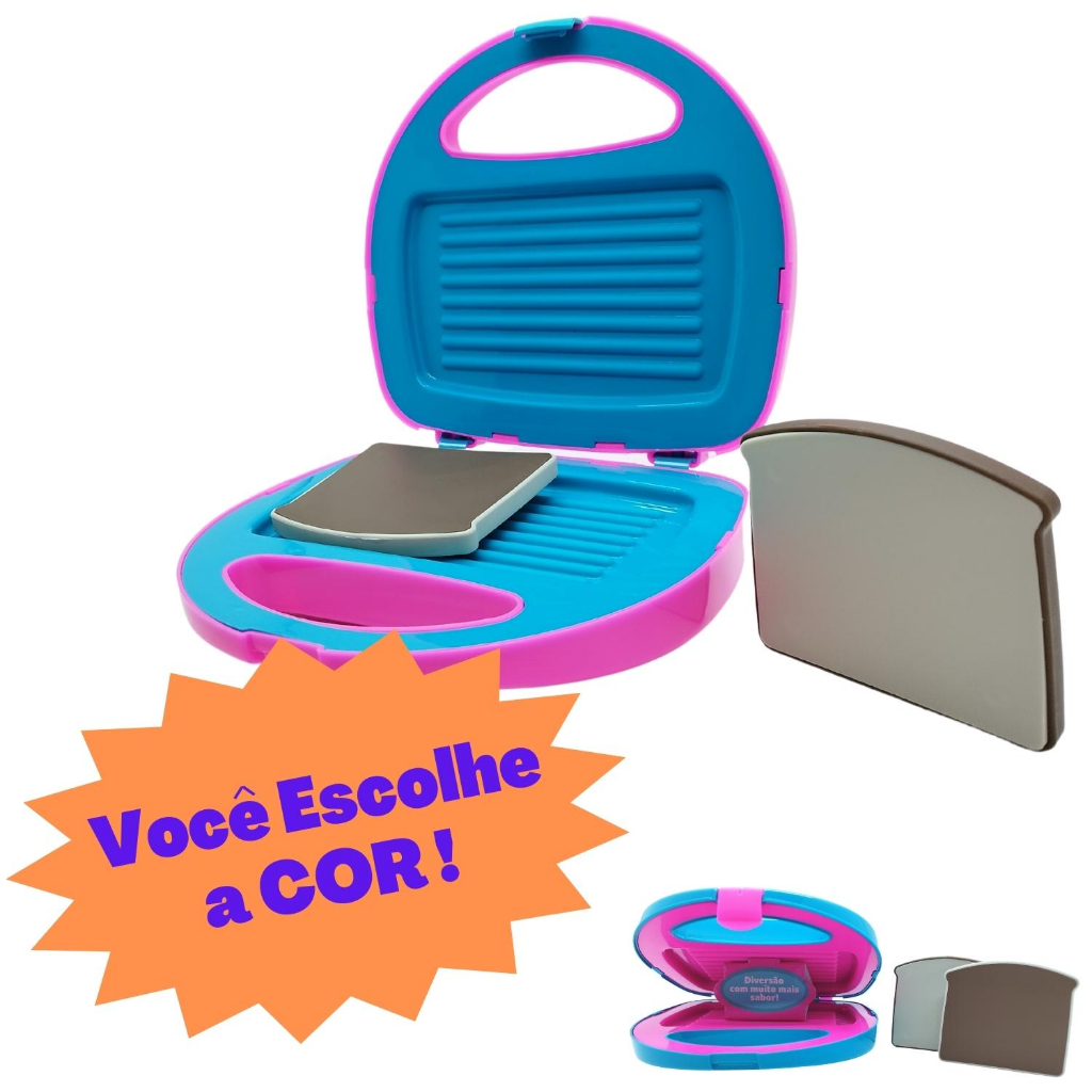 Brinquedo Infantil Menina Eletro Doméstico Sanduicheira Lanches Torradeira Misto Quente - Usual Brinquedos